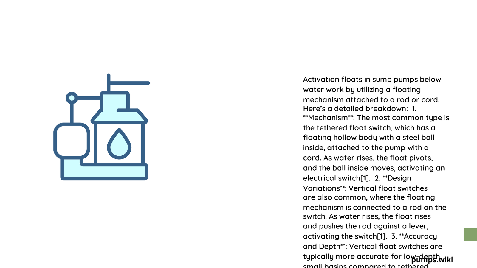 Activation Floats in Sump Pump Below Water: Comprehensive Technical Guide 1 activation floats in sump pump below water