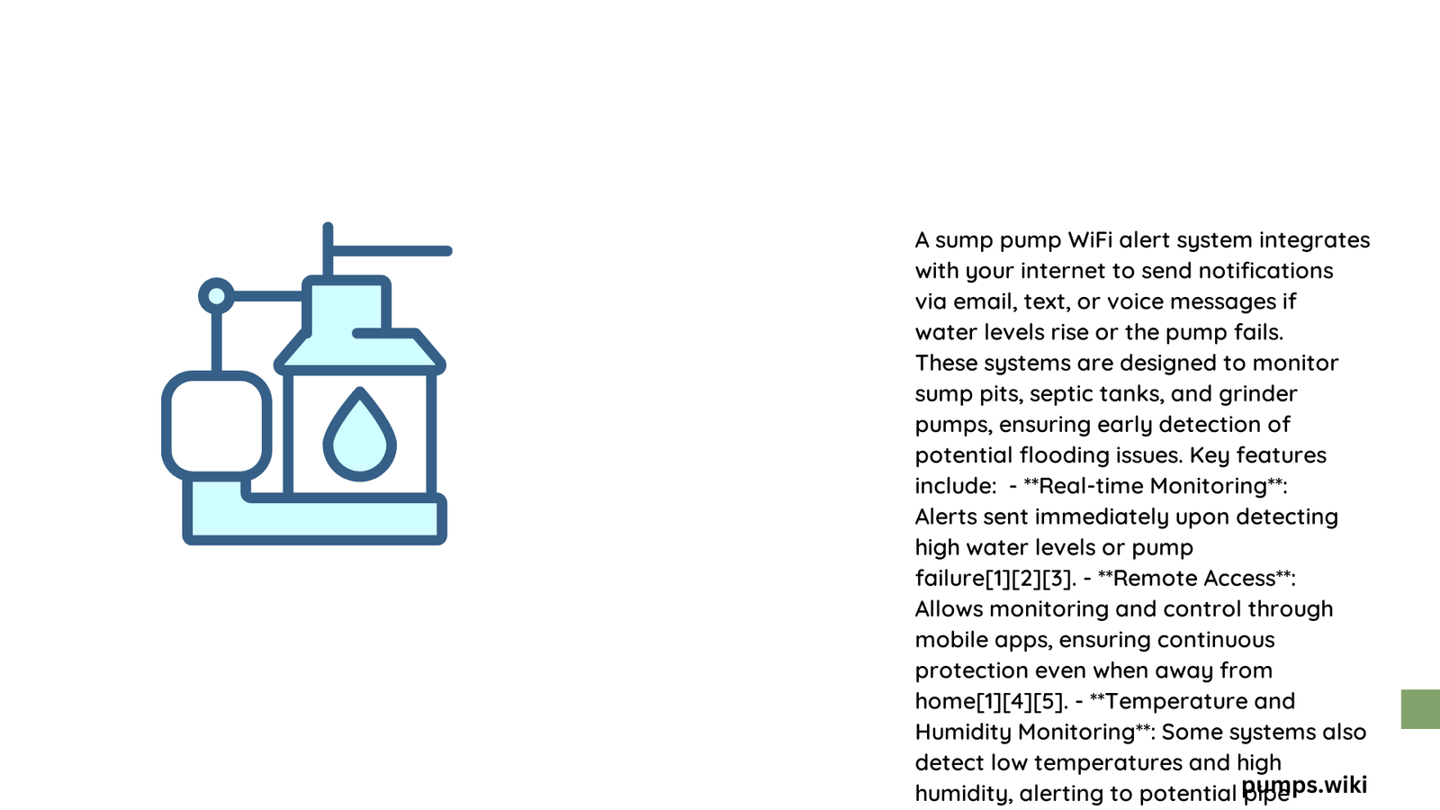 sump pump wifi alert