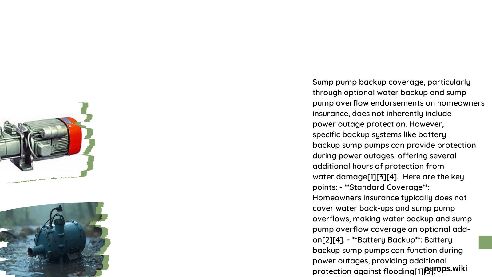 Does Sump Pump Backup Coverage Include Power Outage: Complete Insurance Guide 1 does sump pump backup coverage include power outage