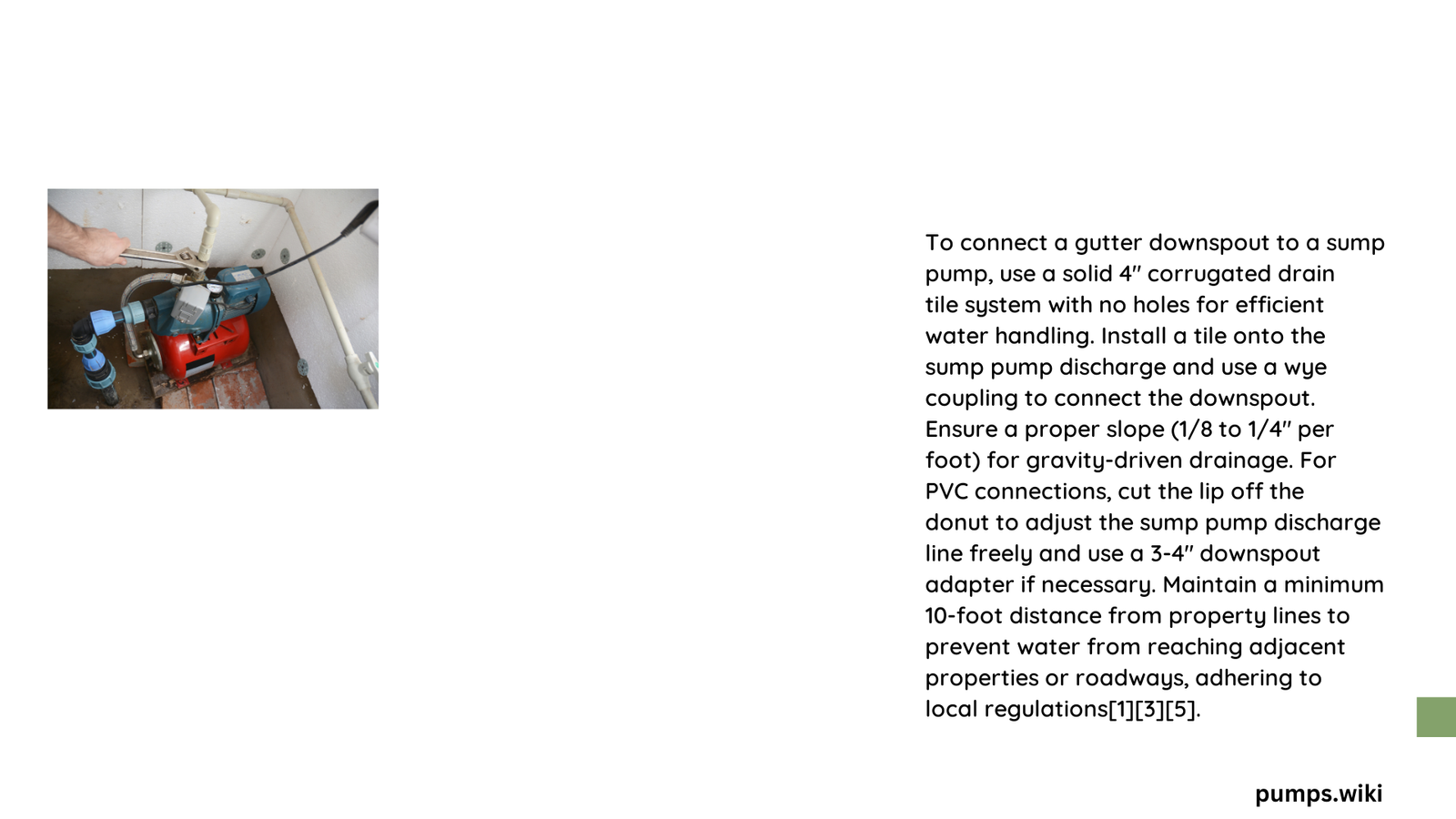 gutter downspout to sump pump