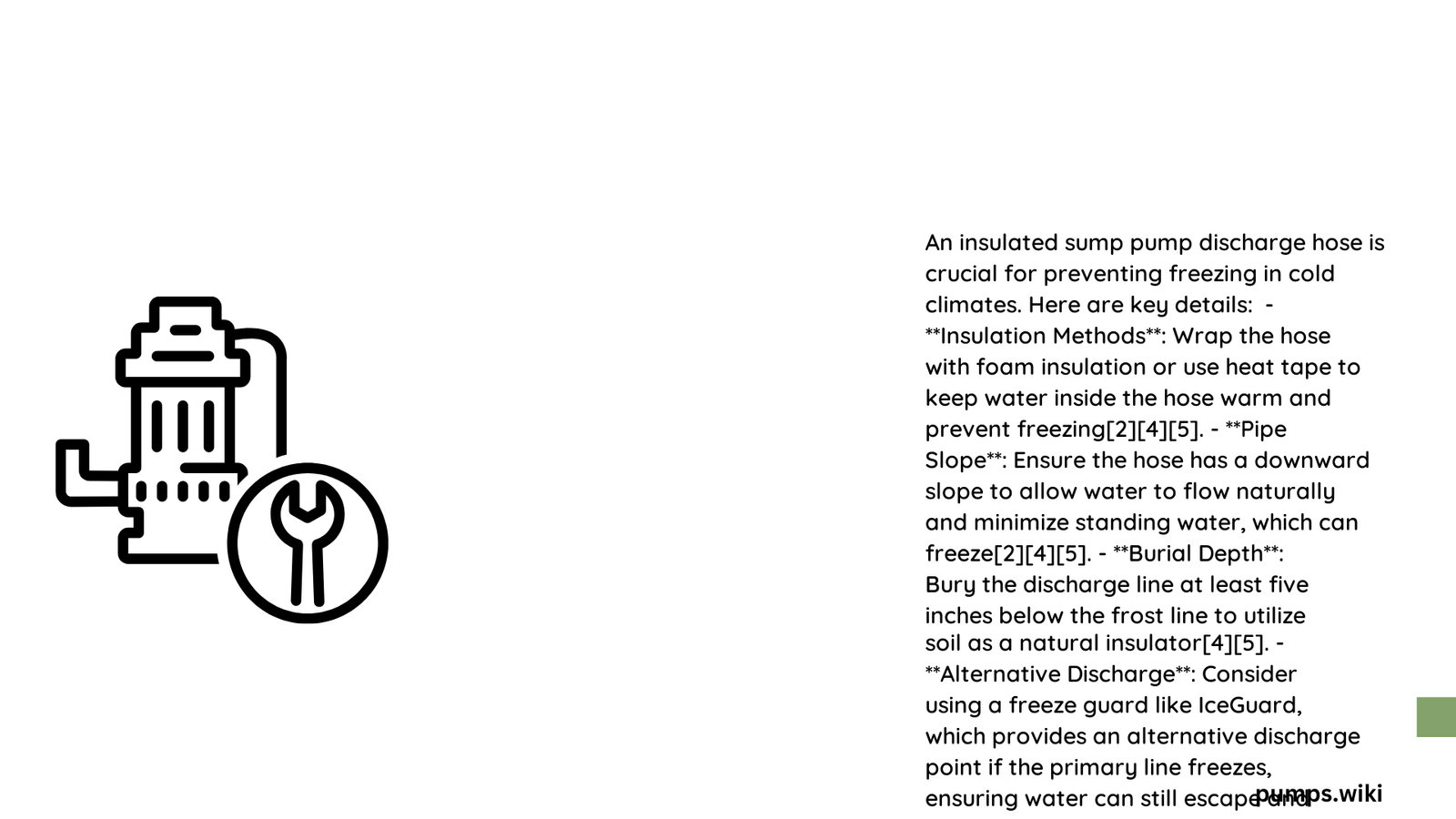 insulated sump pump discharge hose