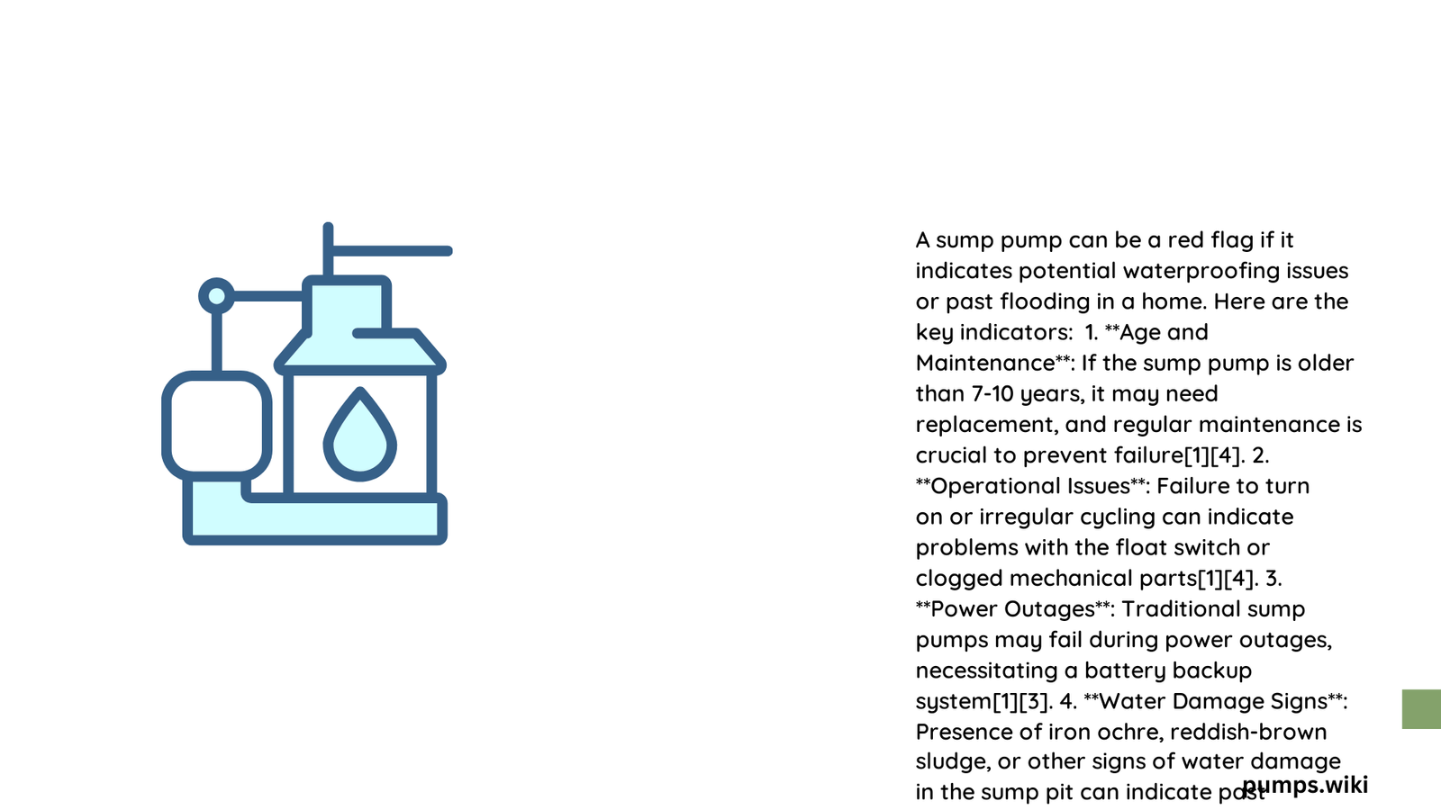 is a sump pump a red flag