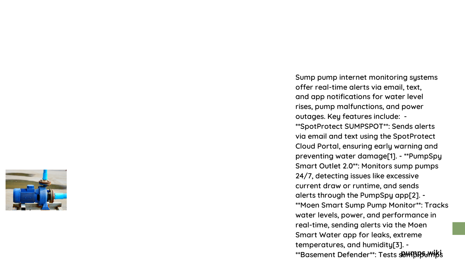 sump pump internet monitoring