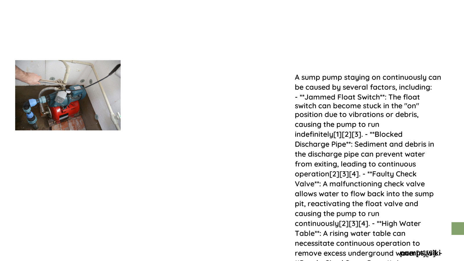 Sump Pump Staying On: Comprehensive Troubleshooting Guide for Homeowners 1 sump pump staying on